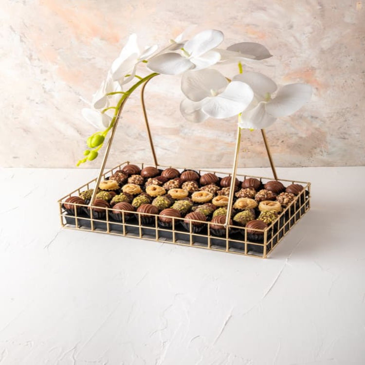 Luxury Ramadan Gift Hamper with Belgian Chocolates and Traditional Baklava
