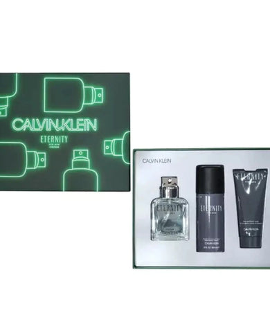 Calvin Klein Eternity for Men Gift Set with Eau de Toilette, shower gel, and deodorant