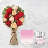 Dual Radiance: Roses & Versace Bright Crystal