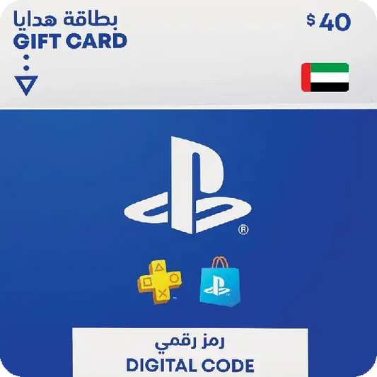 PlayStation Store gift card for USD $40 value (giftshop.ae).
