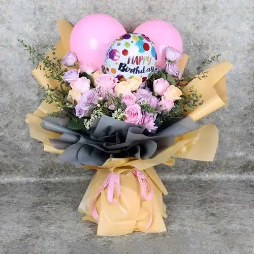 Birthday Flower and Balloon in UAE - Giftshop.ae