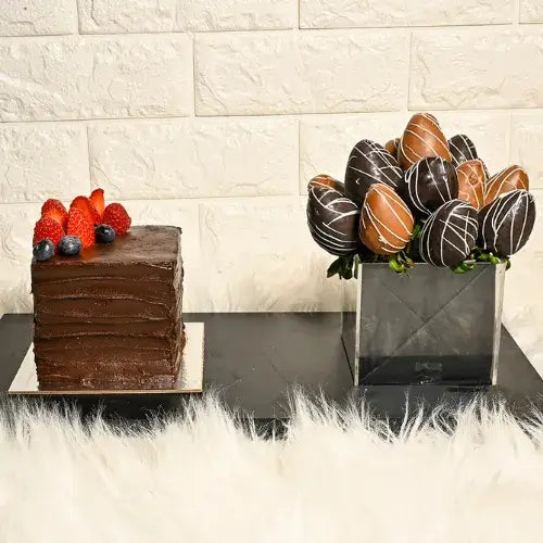chocolate strawberry birthday gift