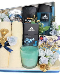 Gent's Refresher Box: Shower gel, deodorant, soap, and gift box