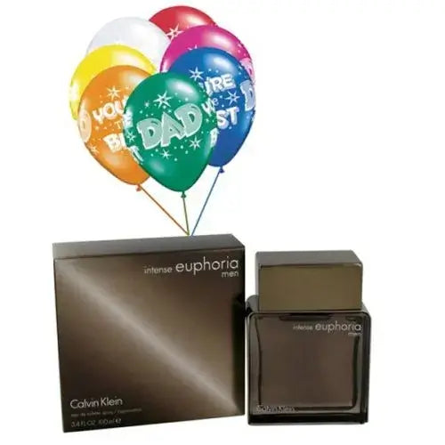Gift for Dad in UAE with Calvin Klein Euphoria Intense & Balloons