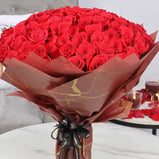 A Hundred Reasons to Love: 101 Red Roses Bouquet.