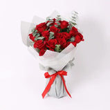 Romantic Red Beauty Roses Bouquet with Patchi Chocolates | GiftShop.ae