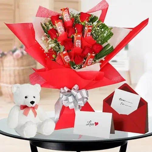 Order Flower and Teddy Bear Combos Online in the UAE