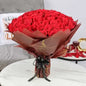 100 Red Rose Bouquet for Romantic Gift