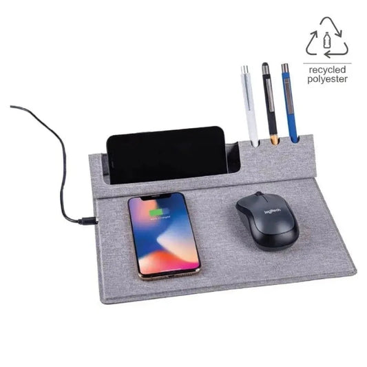 VANI 10W Wireless Charger Mouse Pad & Desk Organizer | Corporate Gifts in UAE