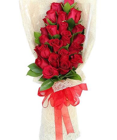 Two Dozen Red Roses Hand Bouquet