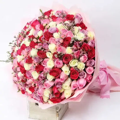 151 Roses in Pink and Purple from Dubai’s Top Flower Shop