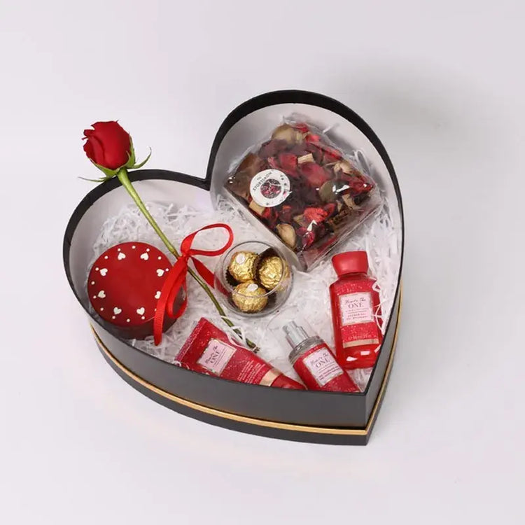 Luxe Pampering: Heart-Shaped Gift Box (giftshop.ae)