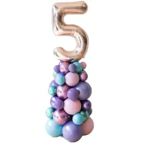 Celebrate in Style: Number Balloon Column (Pick Your Age)