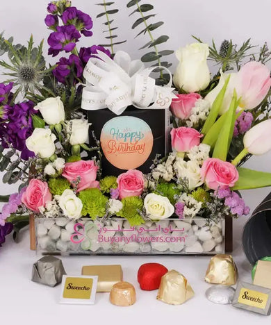 Birthday Bliss: Flowers & Chocolates (giftshop.ae)