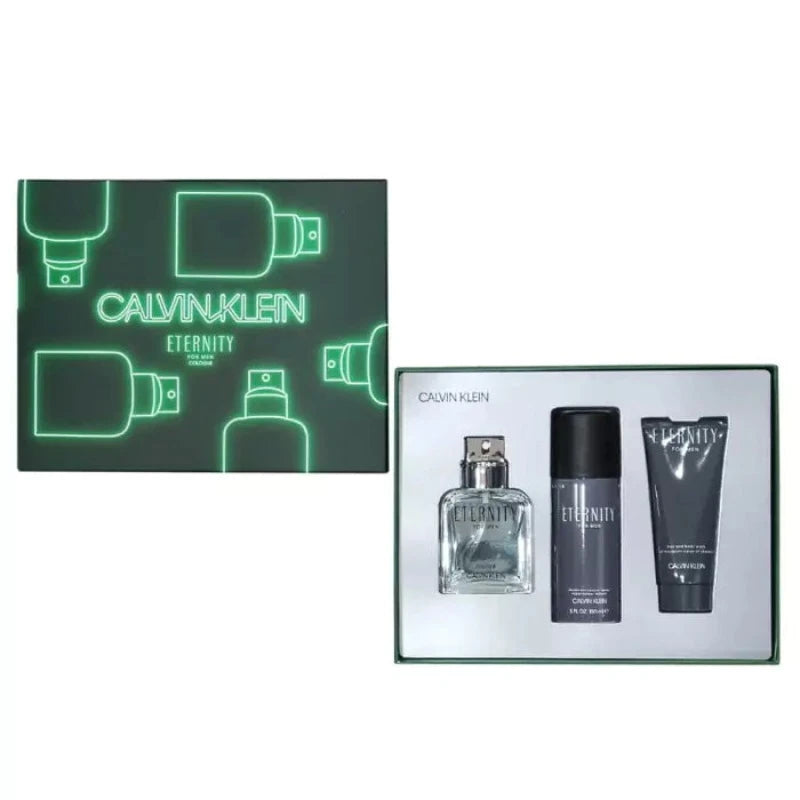 Calvin Klein Eternity for Men Gift Set with Eau de Toilette, shower gel, and deodorant