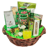 Festive Eid Gift Hamper filled with gourmet treats and a scented candle