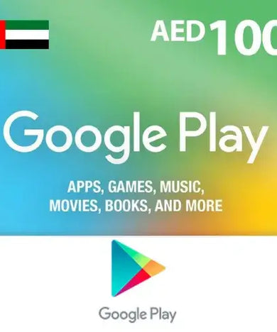  Google Play gift card with AED 100 value (giftshop.ae).
