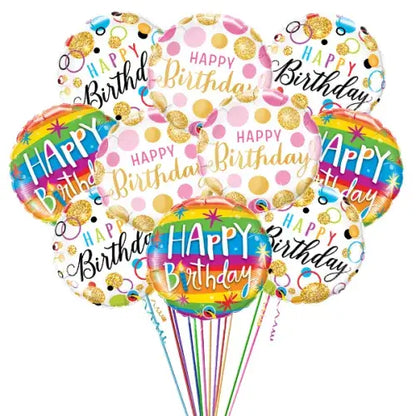 Send a cheerful birthday gift with this helium-filled foil balloon bouquet (UAE).