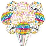 Send a cheerful birthday gift with this helium-filled foil balloon bouquet (UAE).