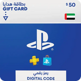 PlayStation Store gift card for USD $50 value (giftshop.ae).