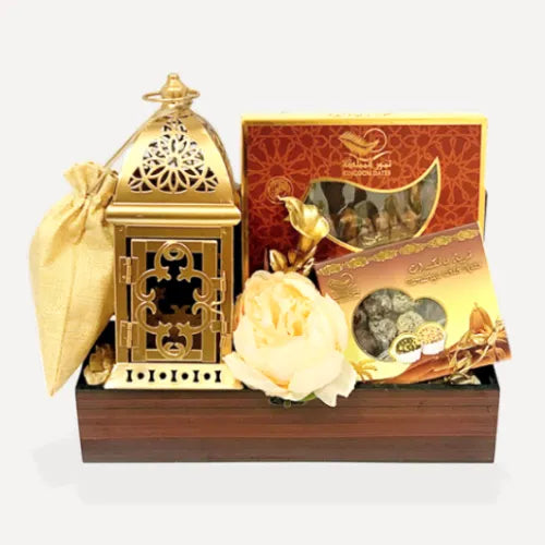 Ramadan Gift Box with Dates & Lantern in Dubai, UAE