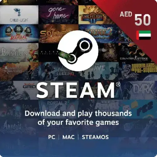 Steam Gift Card with an AED 50 value in Dubai, UAE