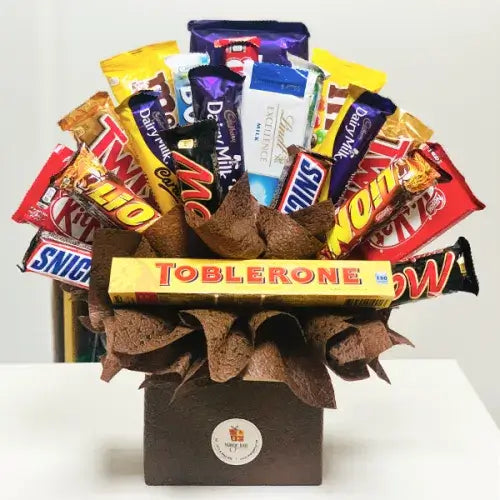 Popular chocolate bar candy bouquet gift Dubai