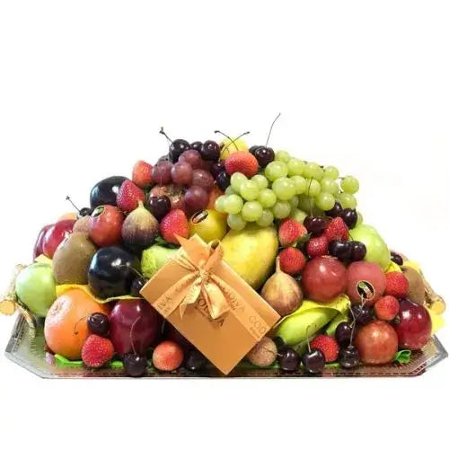 luxury fruit basket with chocolates UAE