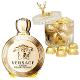 Versace Eros and Jar of Belgian Chocolates