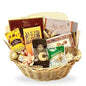 Arabian gourmet gift basket in UAE with premium dates, chocolates, and nuts.