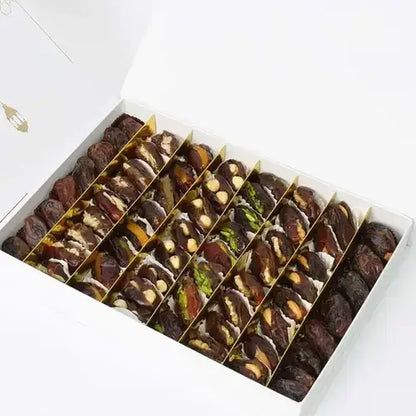 Assorted Stuffed Dates in Ramadan Gift Box – 900g Approx