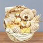 Baby gift hamper for newborn in Dubai, UAE with baby essentials and chocolates