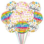 Birthday balloon bouquet with colorful foil balloons for a festive surprise (UAE).