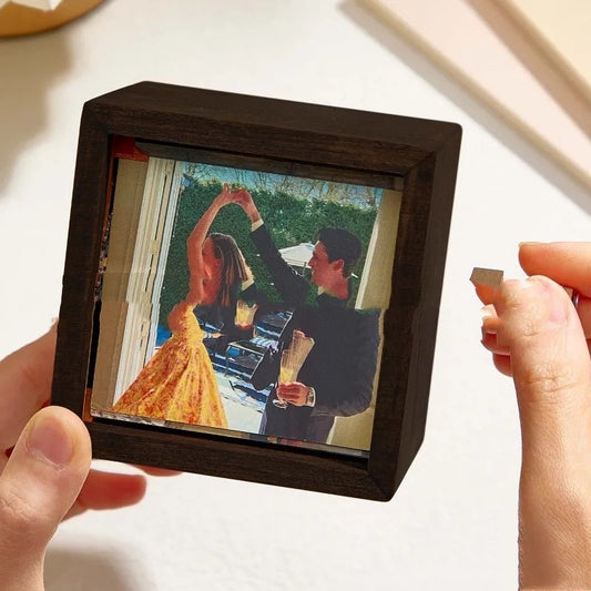 Light-Up Wooden Photo Album Machine