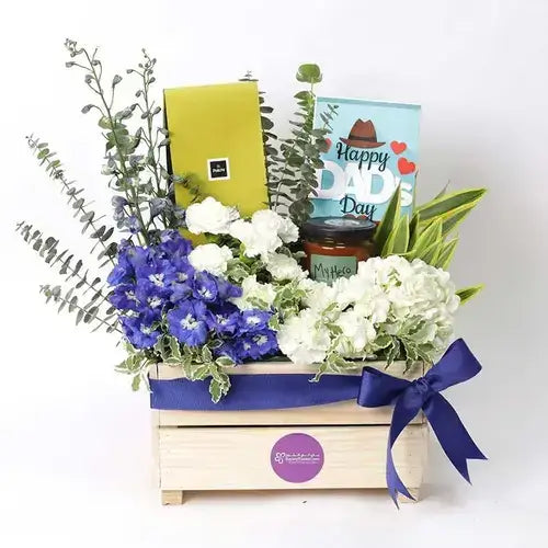 Father’s Day Flower Hamper with Patchi Chocolates