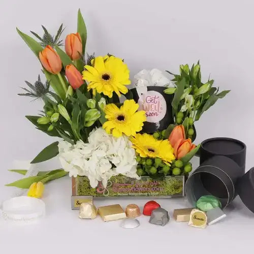 Fresh Floral Arrangement for Get Well Soon Gift