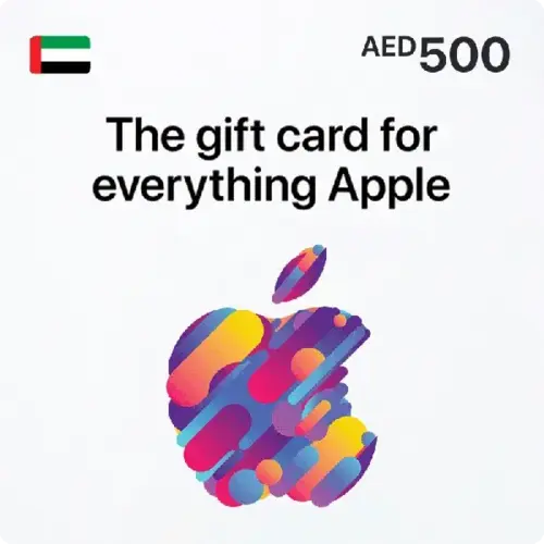 Apple iTunes Gift Card UAE - AED 500 for apps, music, and more, available at Giftshop.ae.