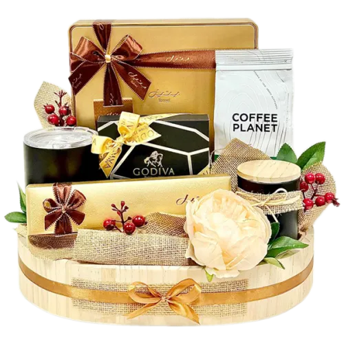 Gold Sparkle birthday gift hamper for birthday in Dubai