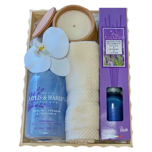 Women's Care Package with hand wash, towel, candle, and diffuser - Gift sets for women in Dubai, UAE