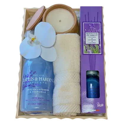 Women's Care Package with hand wash, towel, candle, and diffuser - Gift sets for women in Dubai, UAE