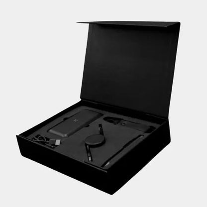 Gift Shop in UAE - Black Leather Gift Set with Powerbank & Pen