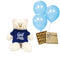Send a thoughtful good luck gift with this teddy bear, chocolates & balloons set (UAE).