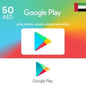 Google Play Card UAE AED 50 for apps, games, and entertainment on Giftshop.ae