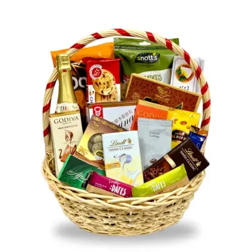 Gourmet Season's Gift Hamper with snacks and chocolates in Dubai, UAE