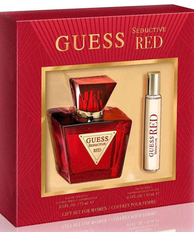 GUESS Seductive Red (W) Gift Set - 75ml & 15ml bottles, red box