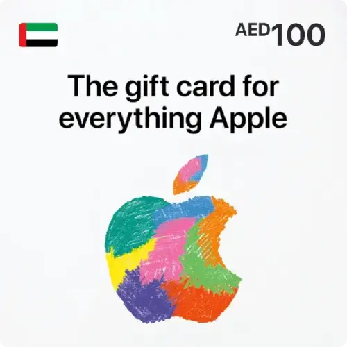 Apple iTunes Gift Card UAE - AED 100 for apps, music, TV shows, and books, available at Giftshop.ae