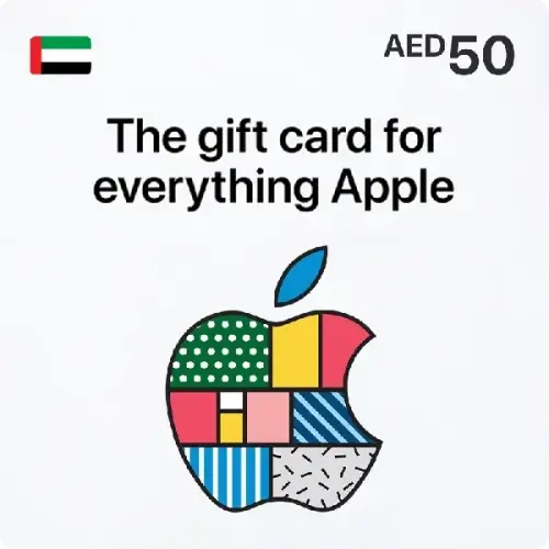 Apple iTunes Gift Card UAE - AED 50 for apps, music, TV shows, and more, available at Giftshop.ae