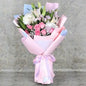 Lady in Town 17 Flower Bouquet with pink roses