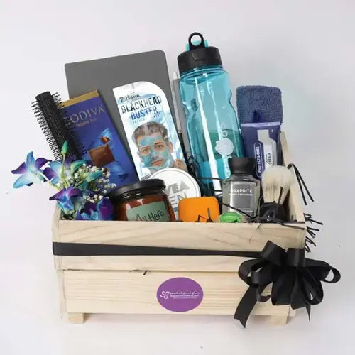 Me Time Hamper For Him - Luxury Men's Grooming Set