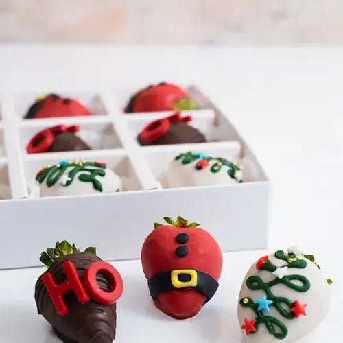 Milk and White Chocolate-Covered Strawberries Dubai